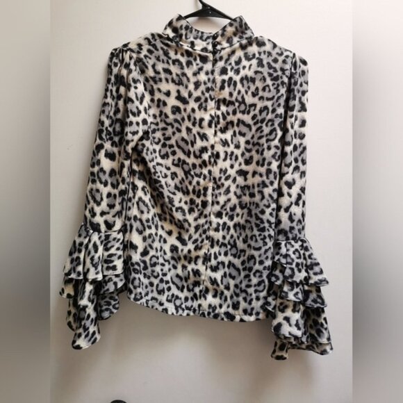 Gracia Animal Print Bloe Size Small Great pre worn condition PTP  17.5 - Picture 6 of 7